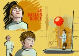 Der rote Ballon - digitale Skizze